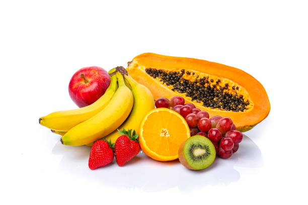 istock Juicy fruits shot on white background. Copy space 1314012140