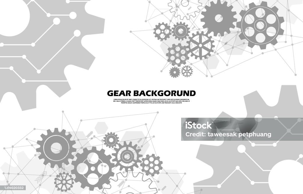 Abstract Gear Pattern Abstract Gear Symbols Pattern Hitech Technology Background Ep13 Stock ...