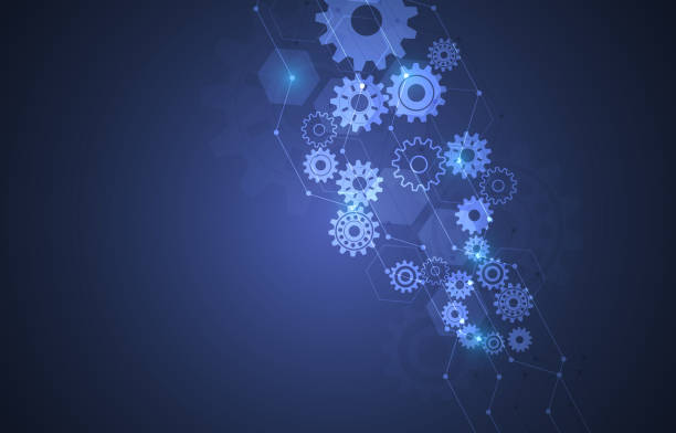 istock technology background with gear symbols patten network internet of things Ep.4 1314022751