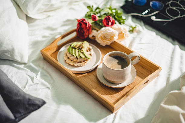 istock Tray with cup of coffee 1314034425