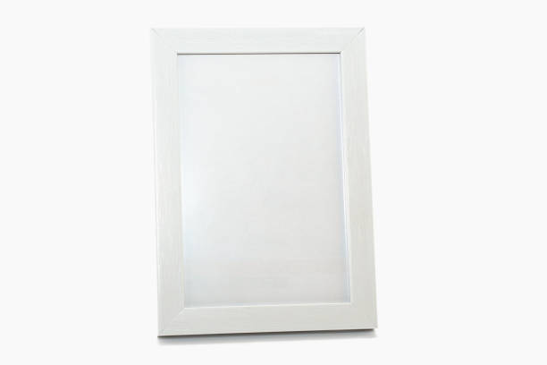istock White photo frame isolated on white background. Photo frame mockup. 1314035563