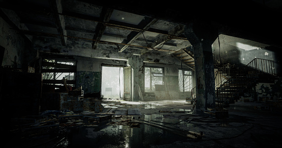 Post Apocalyptic Abandoned Interior