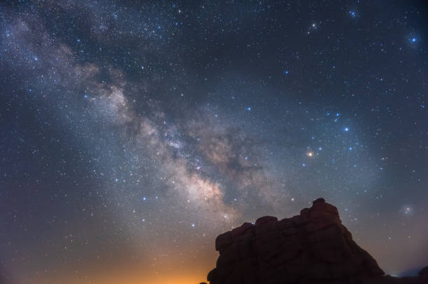 istock Bright shooting star under Milky Way Galaxy 1314054722