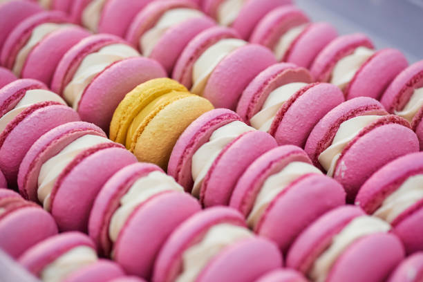 istock Bright macaroons taken in close-up. Colorful sweets 1314055916