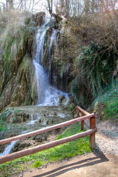istock Thermal water waterfall in Geoagiu 1314056572