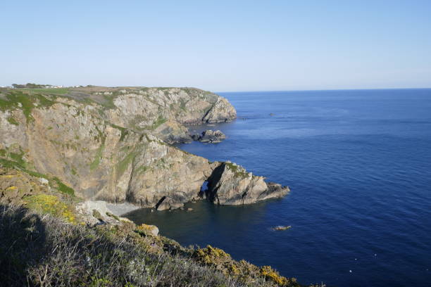 istock Cave in cliff in Guernsey 1314057953