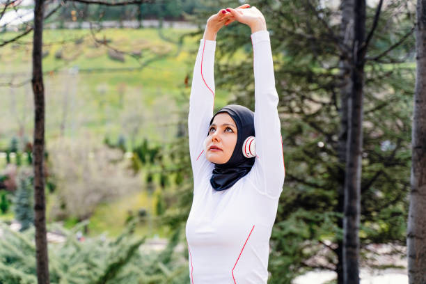 istock Beautiful Young Female Muslim Athlete 1314061910
