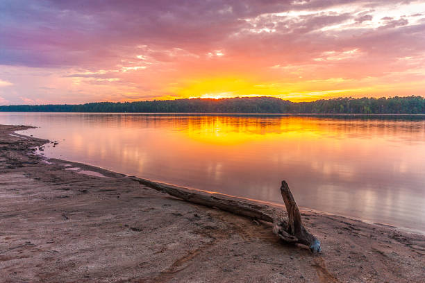 istock Sunset Reflections in West Georgia Lake 1314062682