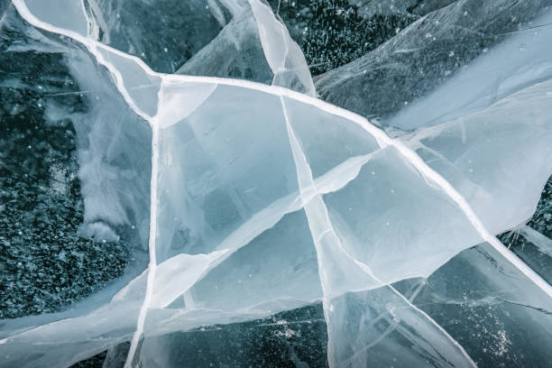 istock Geometric drawings on the Baikal ice 1314063278