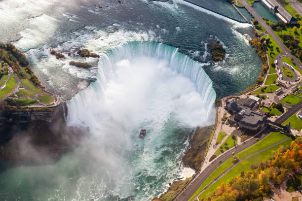 istock Niagara Falls Aerial View 1314065077
