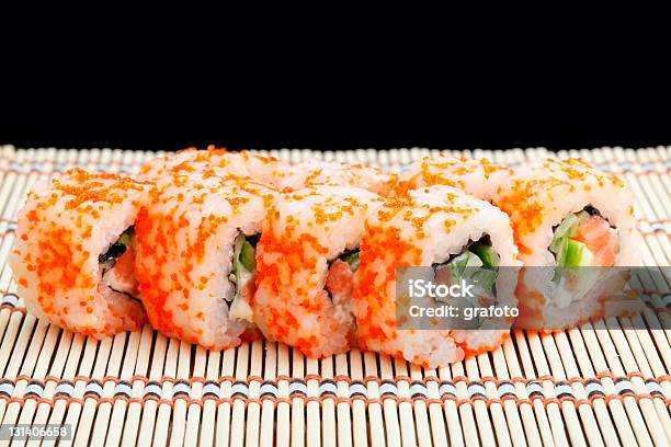 Sushi Roll Stock Photo - Download Image Now - Caviar, Cultures, Delicatessen