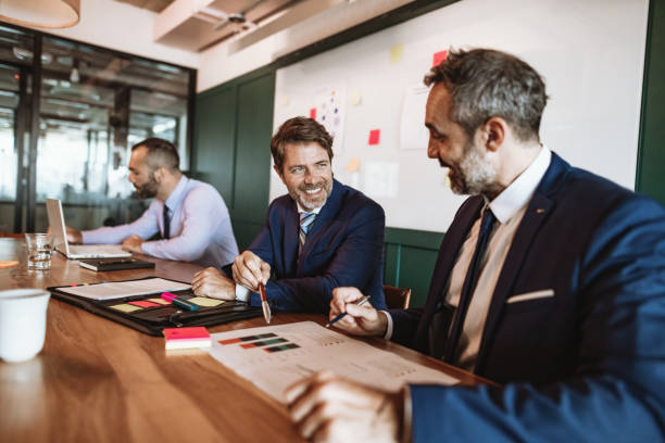istock Discussion on business meeting 1314069173