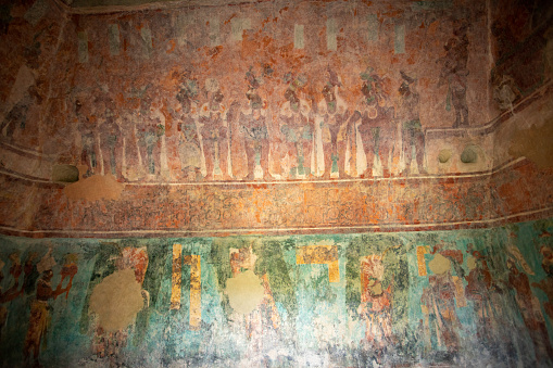 Bonampak mayan mural chiapas mexico ancient