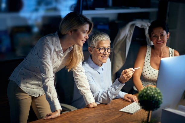 istock Successfull women sharing business expirience 1314071930