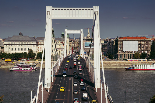 Budapest Chain bridge from above