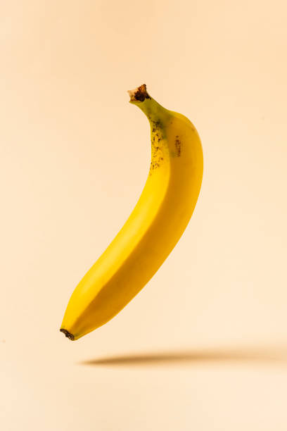 single insulated banana, with beige background