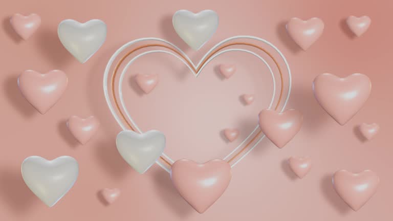 Happy Mother's Day, Heart Shape, Holiday Card, Background