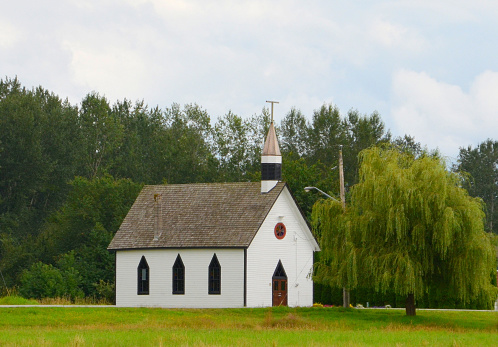 Famous historic church in den Hoorn, Texel.