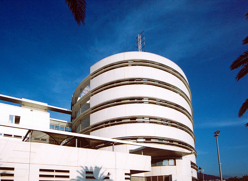 University of the Witwatersrand Art Museum in Braamfontein, Johannesburg, below the skyscraper.