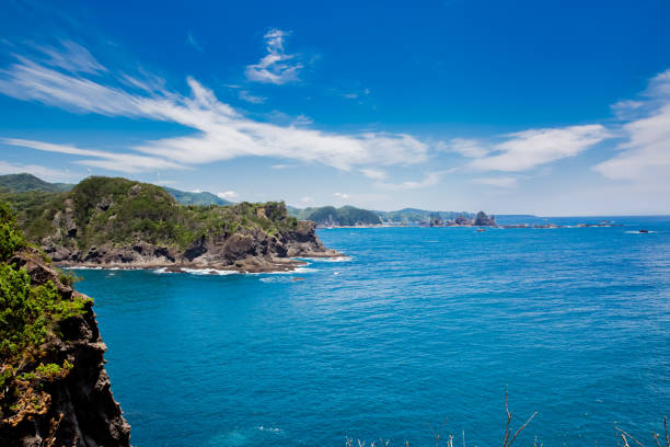 istock rock coast in Izu, Japan, Ishirozaki 1314108622