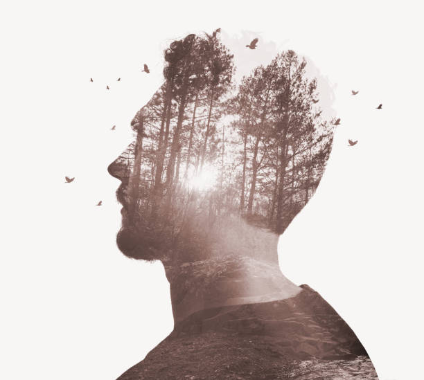 istock Multiple Exposure of young man and nature 1314112110