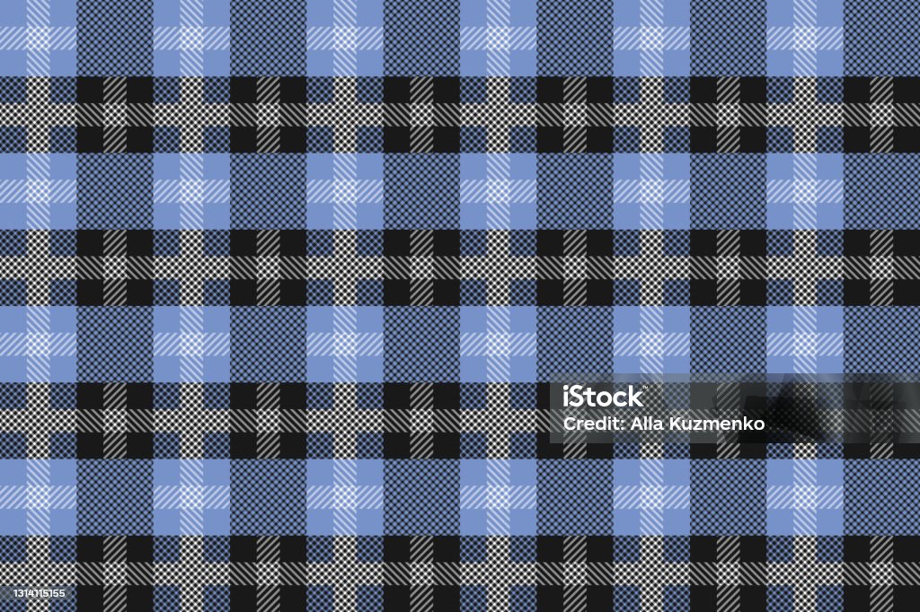 Scotland Pattern Blue Blue And Black Scotland Textile Seamless Pattern Fabric Texture Check ...