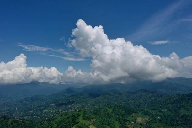 istock view of mountains and blue sky from drone 1314120878