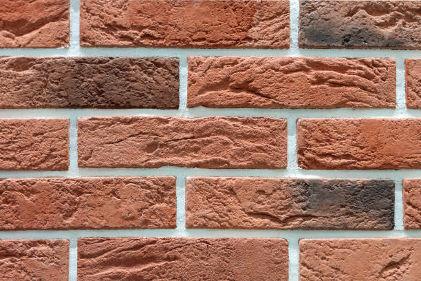 istock Brown Background is made of artificial stone. Side view, indoors horizontal shot. 1314124119
