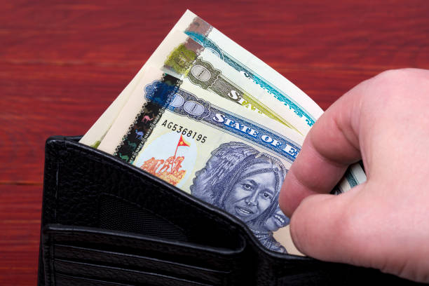 istock Eritrean Nakfa in a black wallet 1314144173