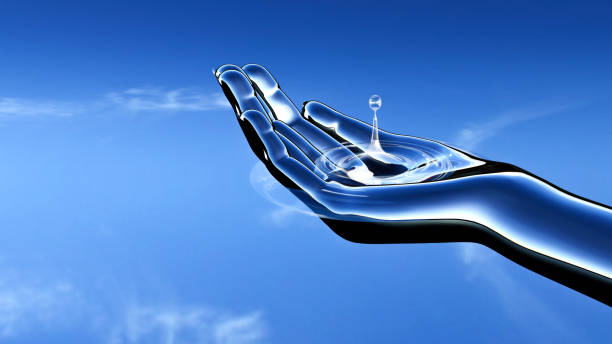 istock A robot's hand that scoops up safe and clean water. 1314144832