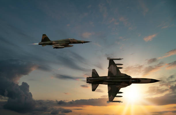 istock jet airplanes flying over the clouds. 1314148170