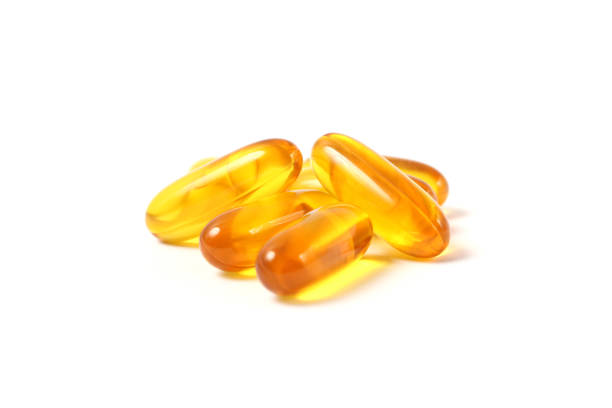 istock Omega-3 capsules on a white background. Fish oil, healthy supplements 1314156249