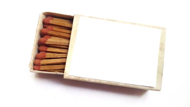 istock Box of matches isolated on white background. 1314157117
