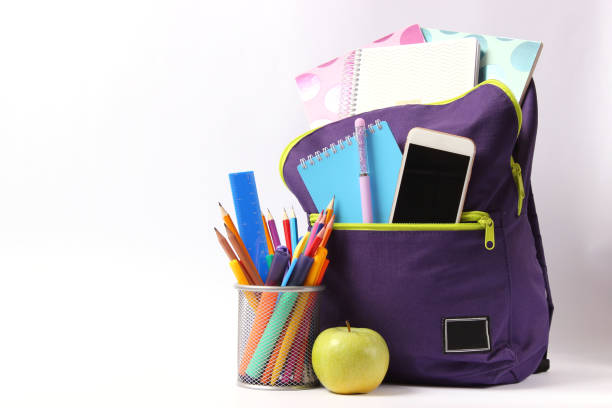 istock school backpack and school stationery. Concept back to school. 1314157640
