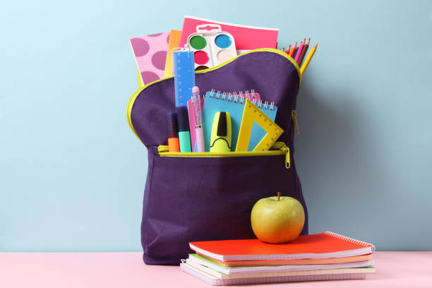 istock school backpack and school stationery. Concept back to school. 1314157674