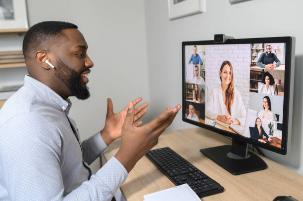 istock An African guy is talking via video call 1314160914