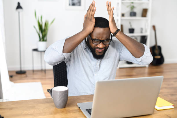 istock Upset young African-American businessman 1314161383