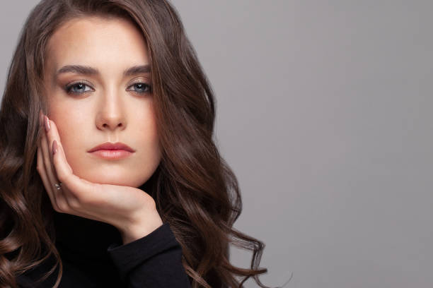 istock Nice brunette woman closeup portrait 1314164382