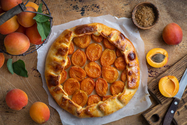 istock apricot galette on wooden background 1314164823