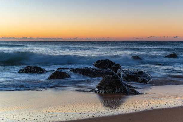 istock Sunrise at the seaside with clear skies 1314167840