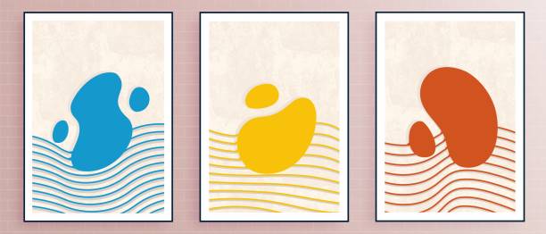 istock Abstract geometric kalpi poster in the sea 1314170858
