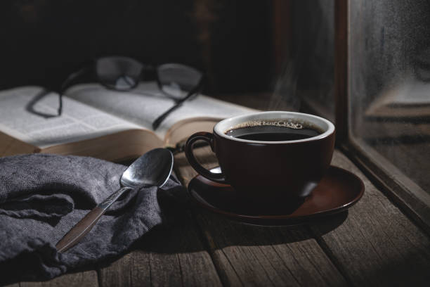 istock Cup of Hot Coffee and Book 1314172446