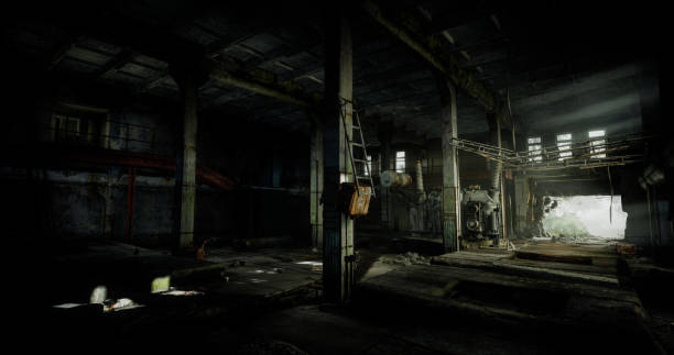 istock Post Apocalyptic Abandoned Factory 1314174324