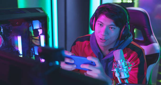 istock cybersport gamer have live stream 1314177657