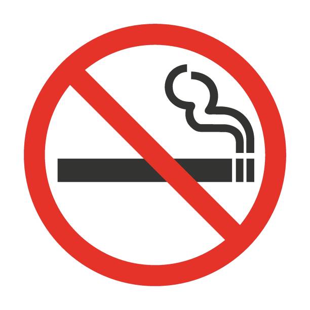 禁煙區的紅色符號。圖示象形文字禁止吸煙。吸煙不允許標誌。向量插圖 - 慷慨 幅插畫檔、美工圖案、卡通及圖標
