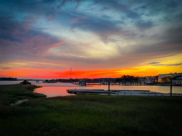 istock Sunset in Southport 1314187695