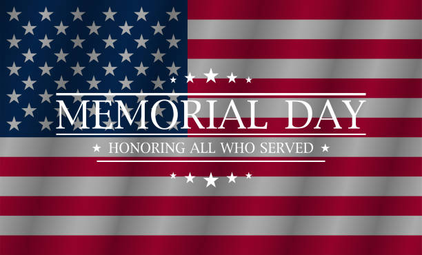 Memorial day. Happy memorial day. Flag usa. Honoring all who served banner for memorial day. Vector Memorial day. Happy memorial day. Flag usa. Honoring all who served banner for memorial day. Vector illustration american flag house stock illustrations
