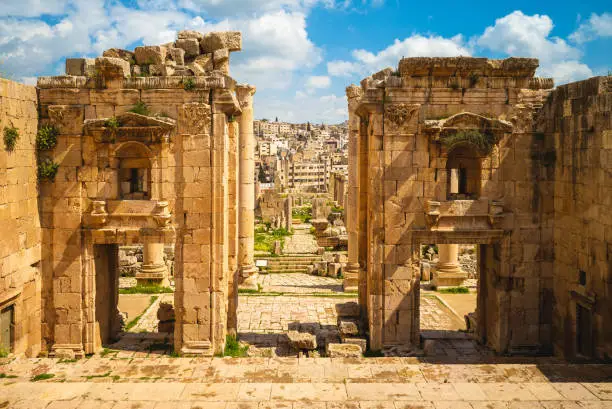 Propylaeum of the Sanctuary of Artemis at Jerash in Jordan