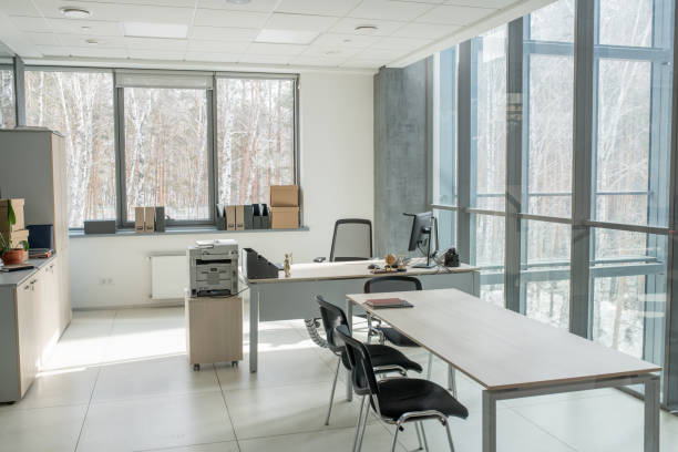istock Small open space office in business center 1314202983