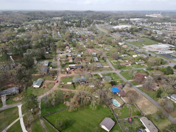 istock Residential Houses Storm Damage 1314203206
